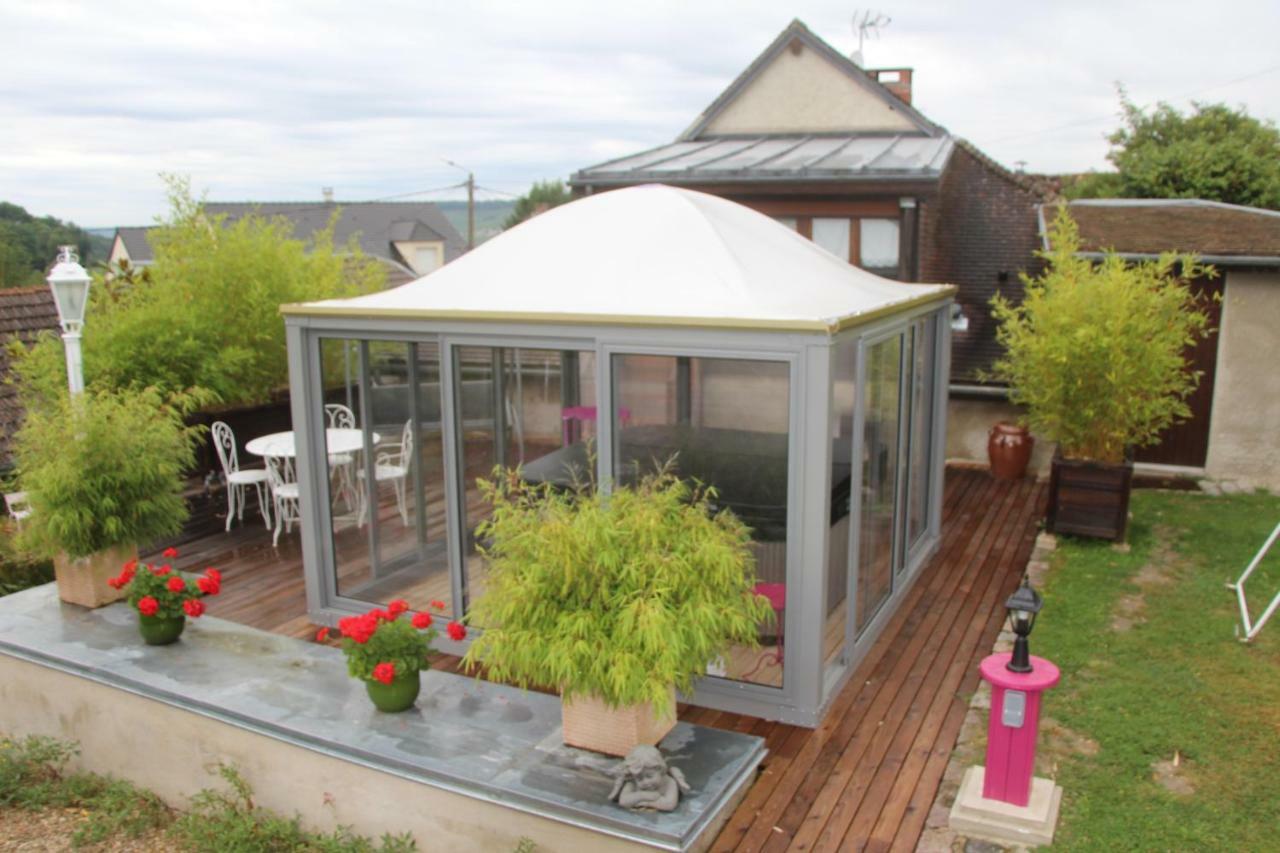 Roulotte La Dominique Bed and Breakfast Romery  Exteriör bild